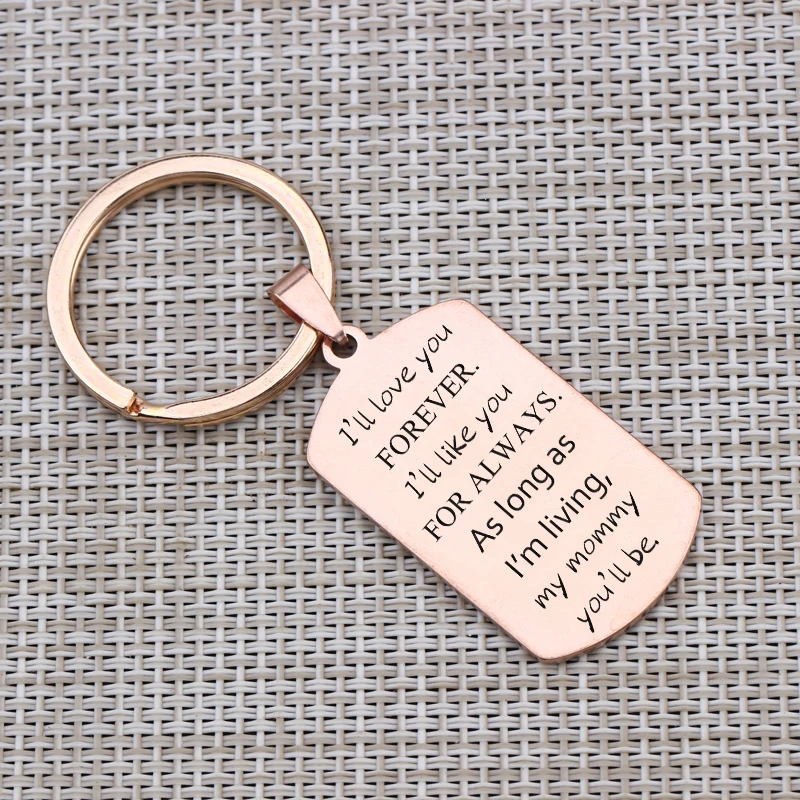 Брелок для ключей с гравировкой Я люблю тебя к своей маме 1 шт.|Индивидуальные