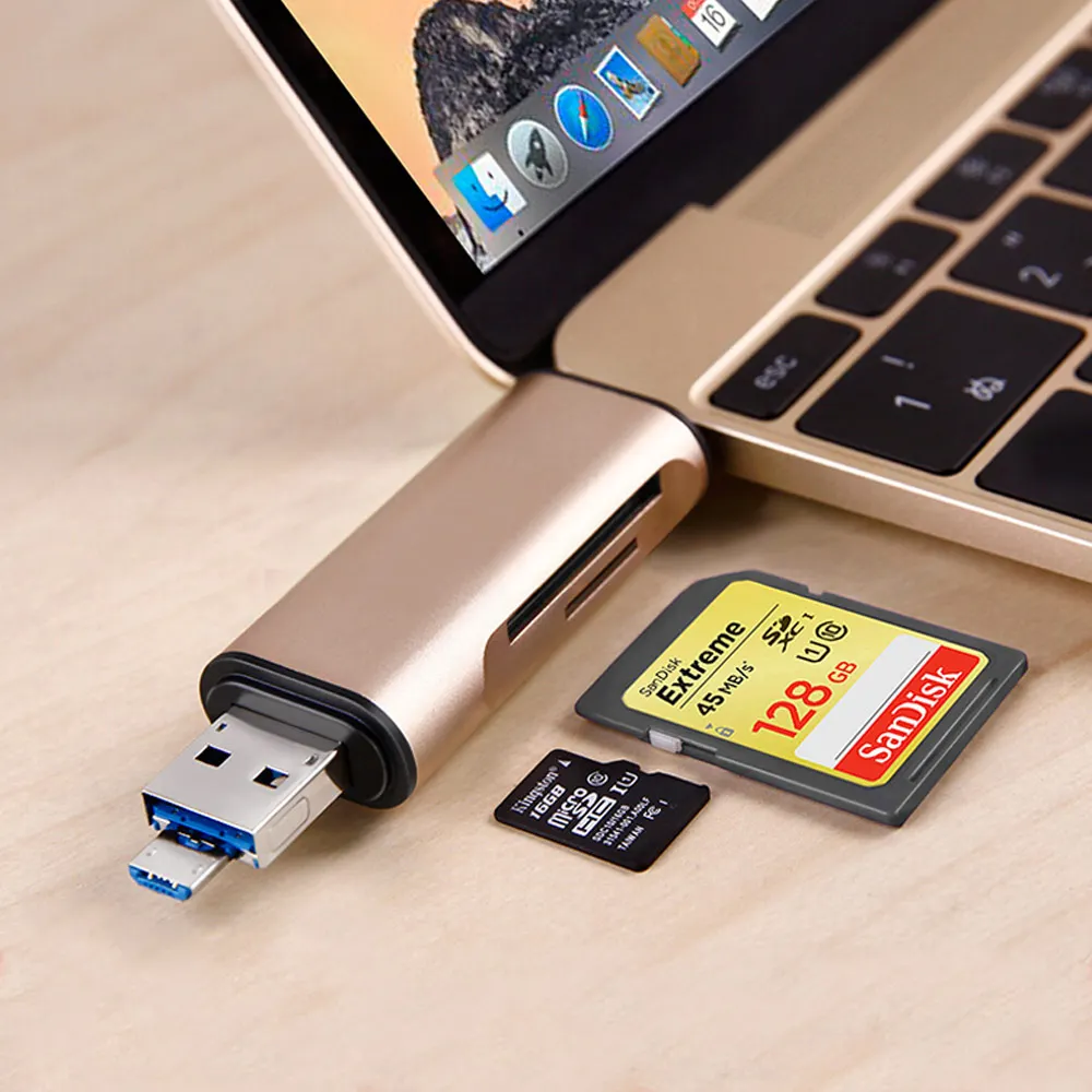 Memory Card Reader Micro SD TF and USB C Type OTG Converter to 2.0 Adapter for iPhone/iPad Android/ MacBook PC | Компьютеры и офис