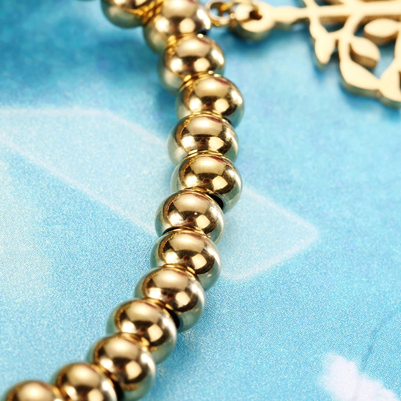 Heyrock Золотой Браслеты Древо желания Pattern Нержавеющая сталь Для женщин и металла