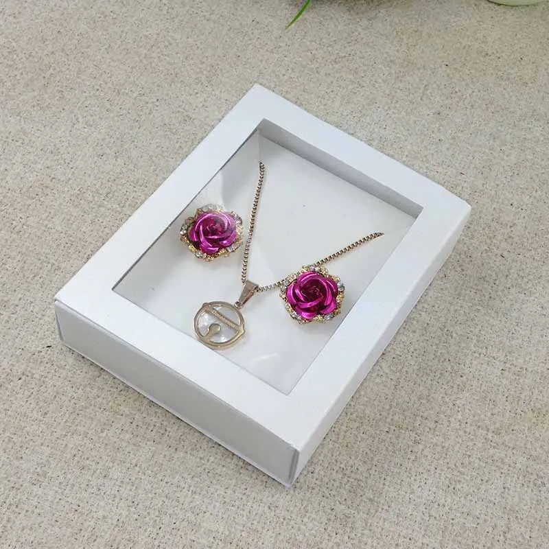 Карточка для ожерелья белая оконная коробка 1 лот = 50 коробок + шт. внутренней