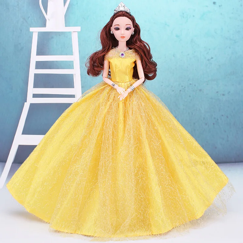 Multicolor 30cm Baby Toys Dolls for Girls DIY with Moveable 12 Joints Body Wedding Dresses Shoes Children Gift | Игрушки и хобби