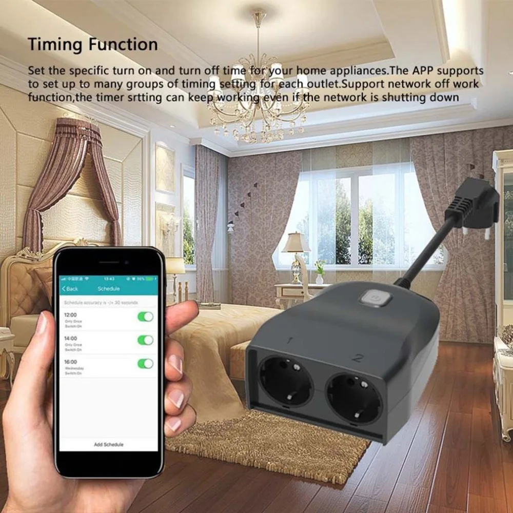 Smart Power Socket Intelligent 3 Ports Plug WiFi Wireless Remote on/off Switch for Smartphones | Обустройство дома