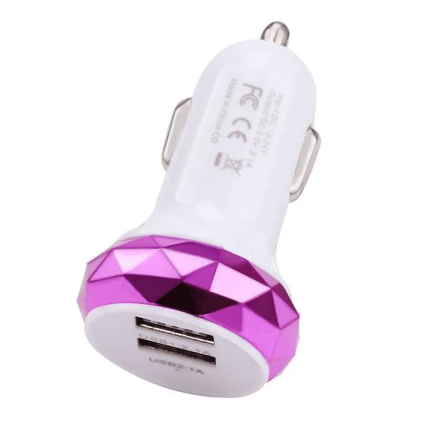 Автомобильное зарядное устройство CARPRIE с 2 портами Mini Dual USB адаптер Bullet для IPhone Sam