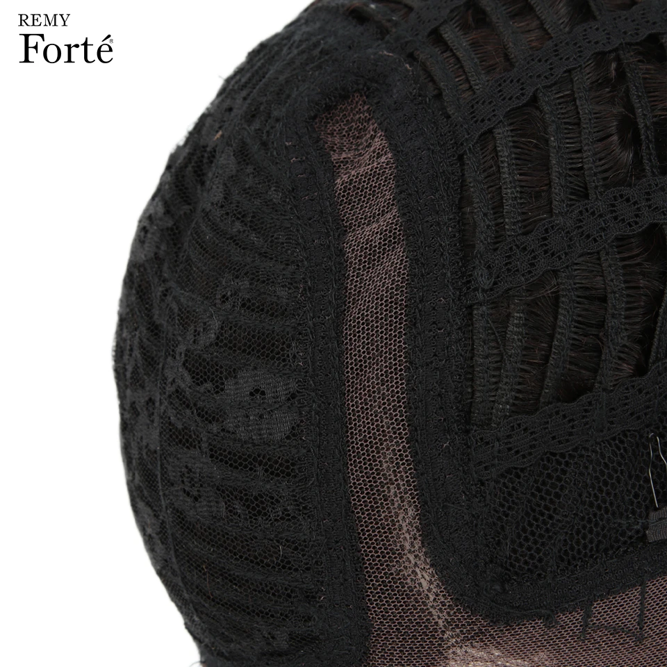 Remy Forte парики из натуральных волос на кружеве вьющиеся настоящие короткие