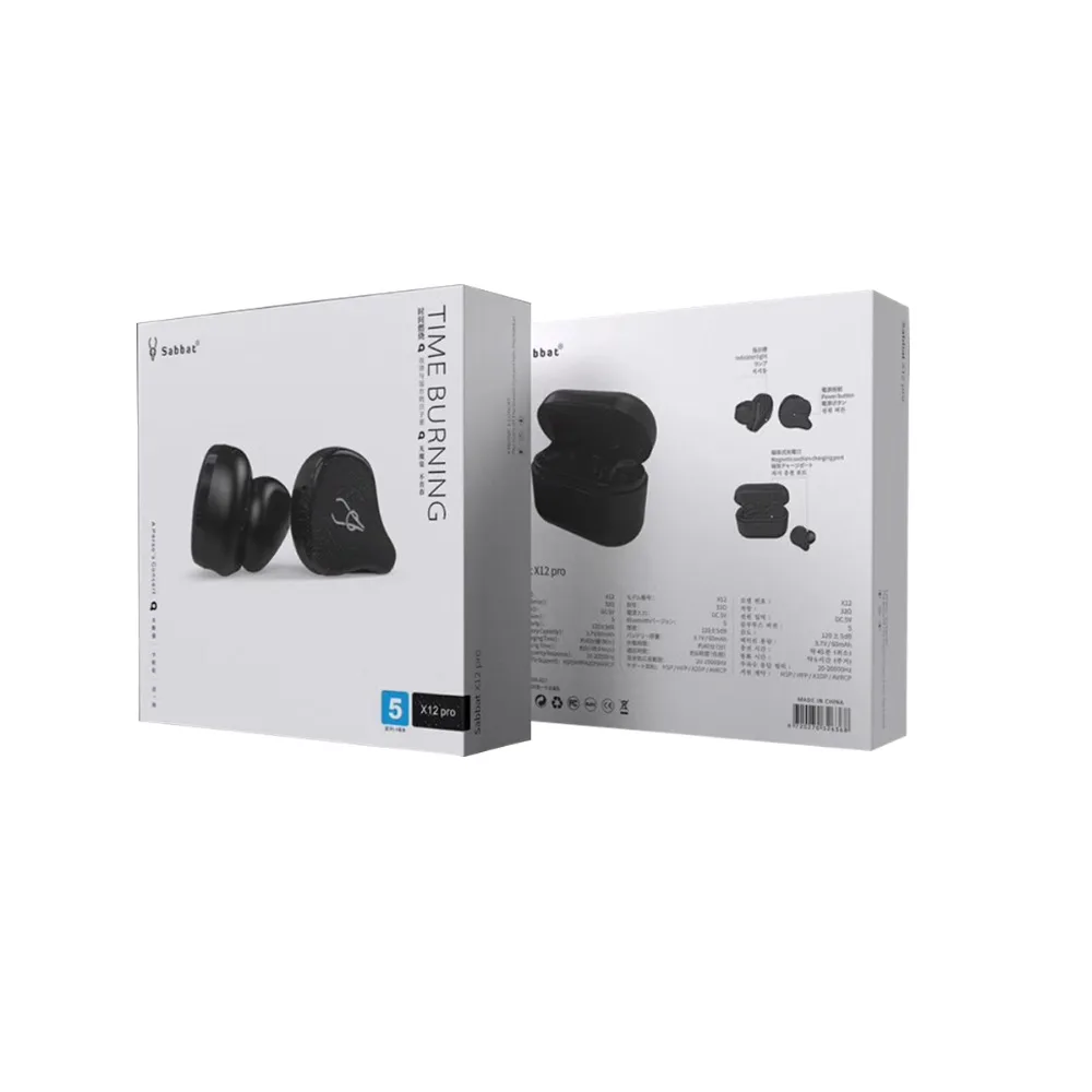 Мини беспроводные Bluetooth наушники Sabbat X12 Pro TWS Twins 3D наушники стерео звук Невидимый BT5.0 водонепроницаемые наушники гарнитура