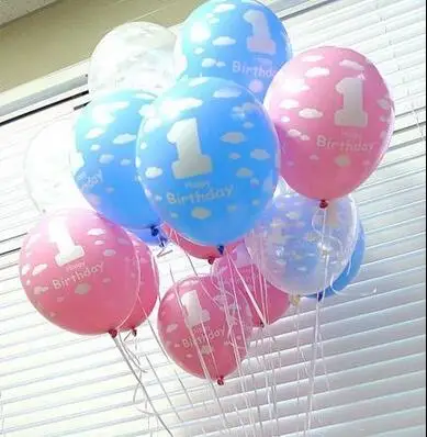 Надувные шары из латекса синего цвета на день рождения 20 шт./лот 12 дюймов 1 шт.|kids