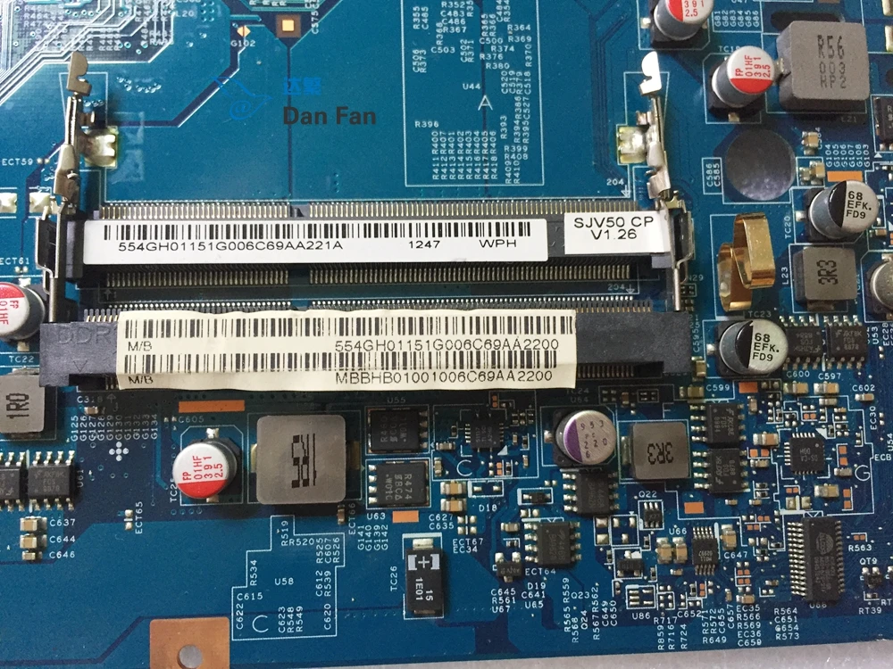 MBBHB01001 для шлюза NV59 TJ75 материнская плата ноутбука SJV50 CP 09284 1 м 48.4GH01.01M 100%
