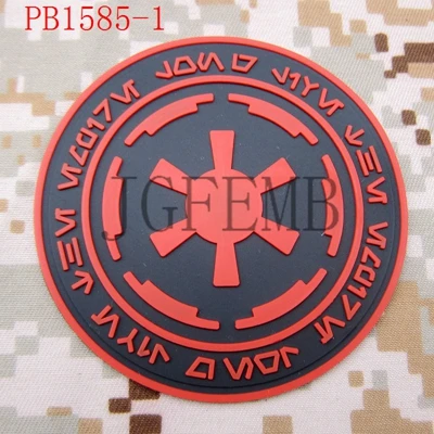 PB1585 Red Имперская Галактическая Империя логотип военный боевой дух 3D ПВХ патч - Цвет: PB1585 Red
