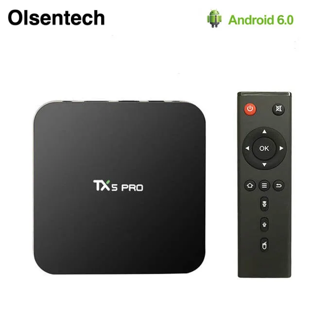 TX5 Pro ТВ приставка Bluetooth 4,0 2 Гб 16 Гб H.265 четырехъядерный процессор Amlogic S905X Android 6,0 2,4G 5,8G wifi смарт-приставка PK X96 H96 Pro