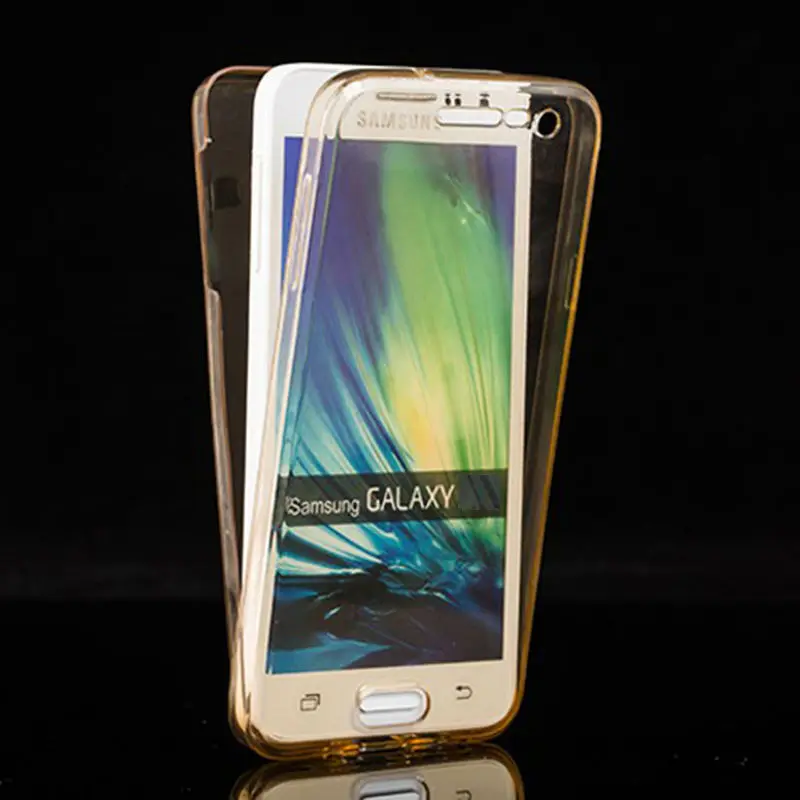 360 Полный корпус чехол для Samsung Galaxy A3 A5 A7 A8 A310 A510 G530 2016 2017 ТПУ Прозрачный передний и