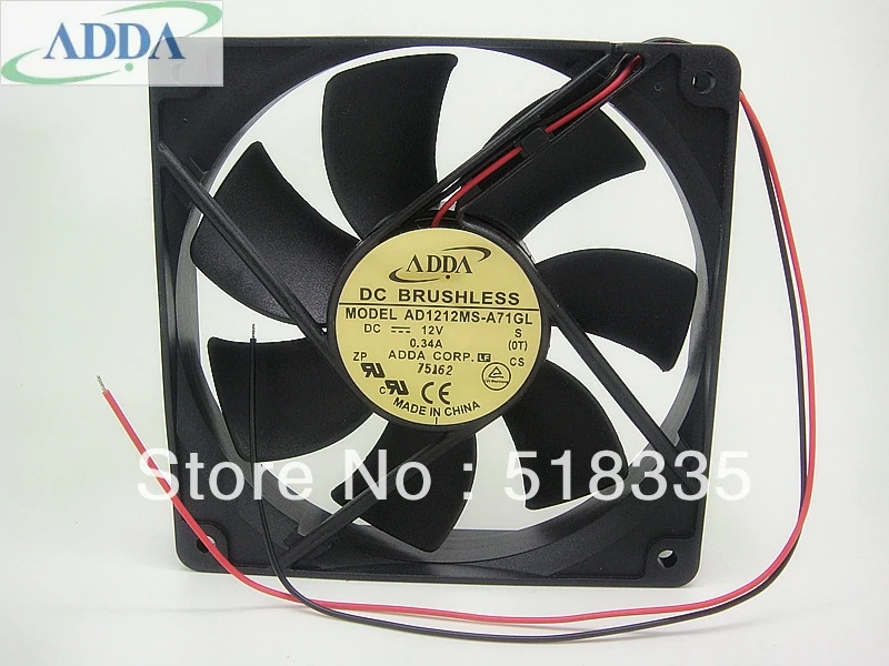 1 шт. 120 мм 12 в вентилятор охлаждения для ADDA AD1212MS A71GL 12025 см DC 0. Бесшумный охладитель