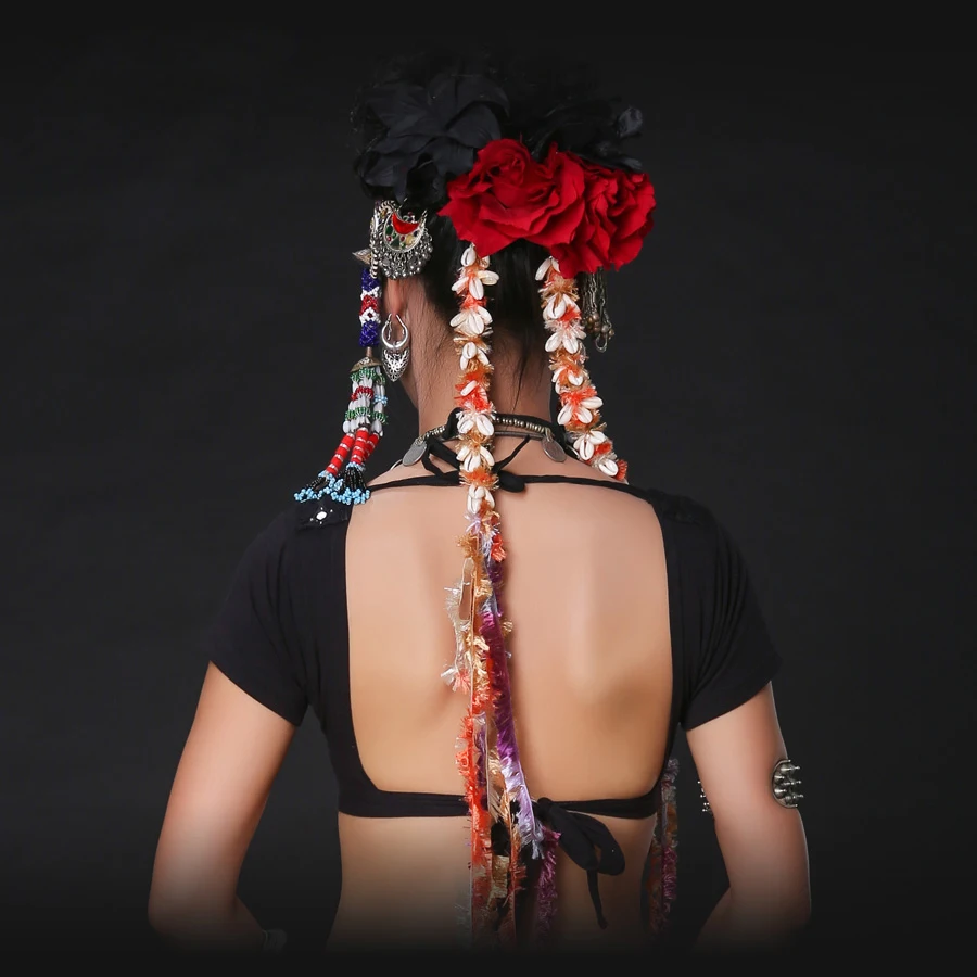 

ATS Tribal Belly Dance Accessories Women Headpieces Dance Headbands Bellydance Gypsy Dance Conch Headpiece