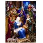 Алмазные картины сделай сам с изображением Иисуса Христа на Рождество, рисунки из бисера, религиозная Алмазная мозаика