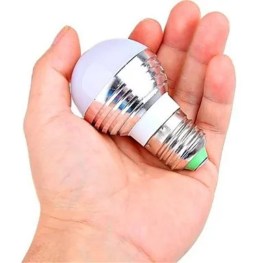 Высокое качество 4 шт E26/E27 3 W LED 180 LM RGB с дистанционным управлением Круглые лампы AC