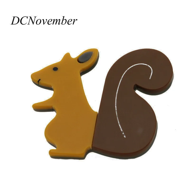 Акриловые ацетат броши &quotБелка&quot Для женщин Винтаж Брошь булавка в виде