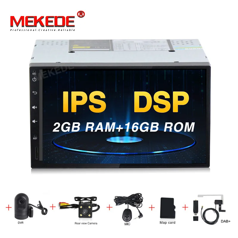 16G camera DVR DAB MEKEDE PX30 " 2Din 9,0 автомобильный dvd-плеер для Nissan Volkswagen TOYOTA Honda KIA hyundai Lada Renault mazda универсальный автомобильный Радио gps - Цвет: 16G camera DVR DAB