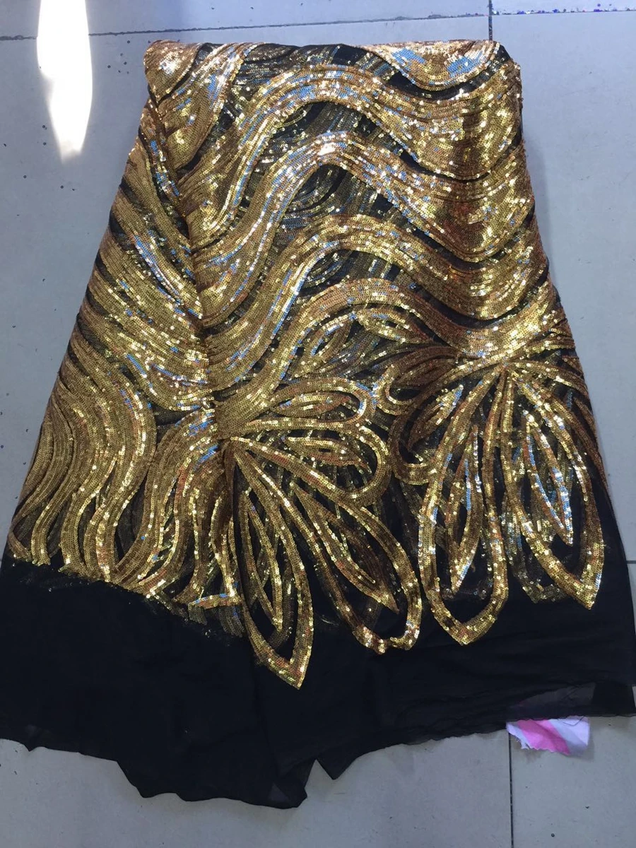 Бесплатная Доставка по DHL! африканские блестки кружева гипюр кружевной ткани