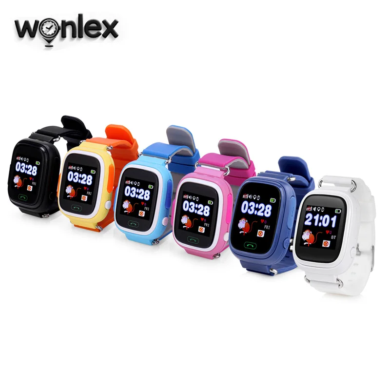 Wonlex Горячая Распродажа для детей GPS часы MTK2503 сенсорный Экран ребенка Google Map