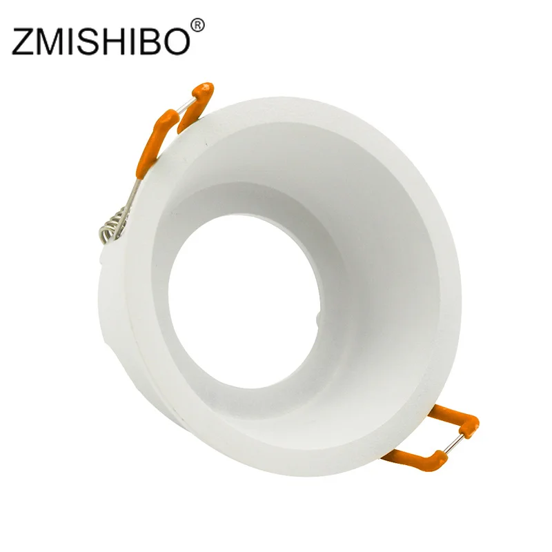 

ZMISHIBO Round Deep Concave Single Ring Downlight LED Bulb Replaceable MR16 GU5.3/GU10 12V 85V-265V 75mm Hole Ceiling Spot Light