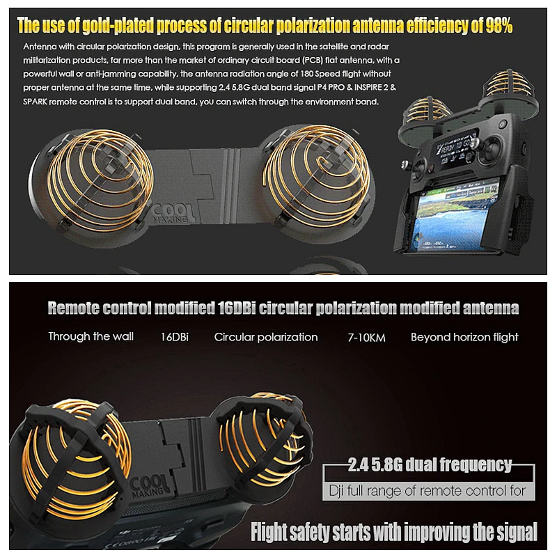 Дистанционная антенна контроллера модифицированный усилитель сигнала 16DBi