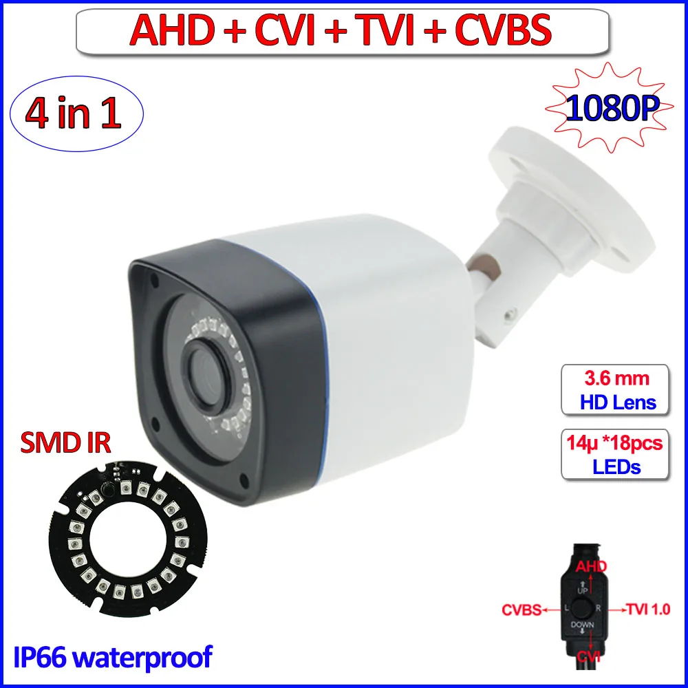 2 МЕГАПИКСЕЛЬНАЯ HDCVI AHD H HDTVI 960H 4in1 камеры видеонаблюдения 1080P открытый HD Аналоговый