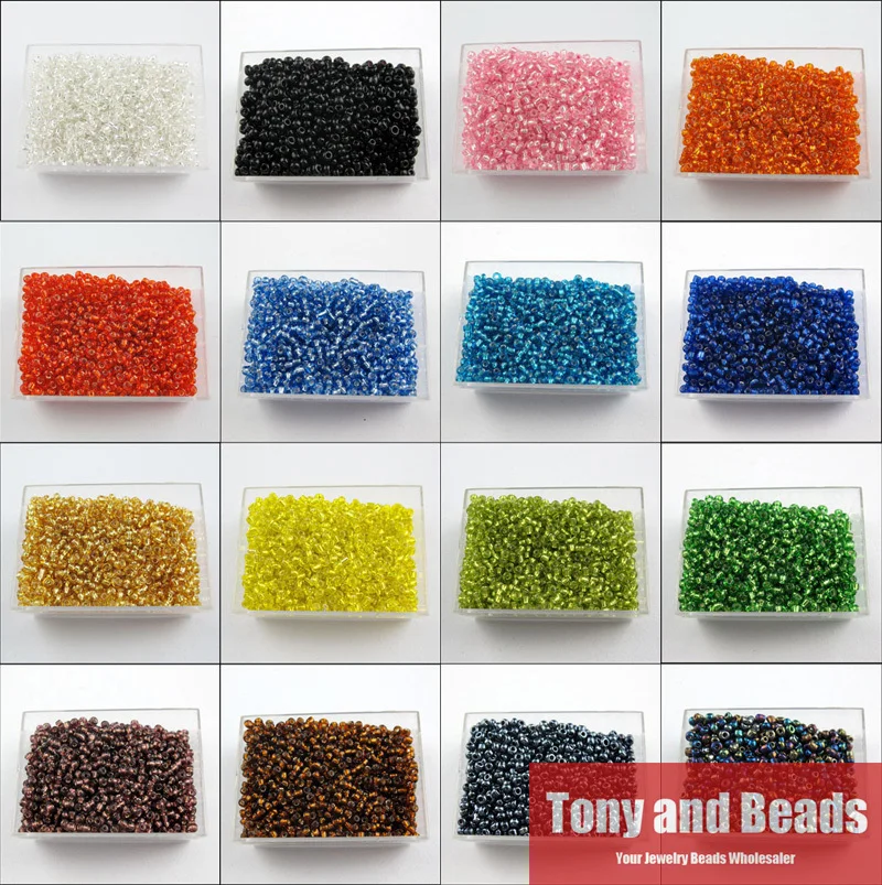 

(2000Pcs=1Lot ! ) Loose 2MM Czech Mini Glass Seed Spacer Beads Pick Color For Jewelry Making DB1