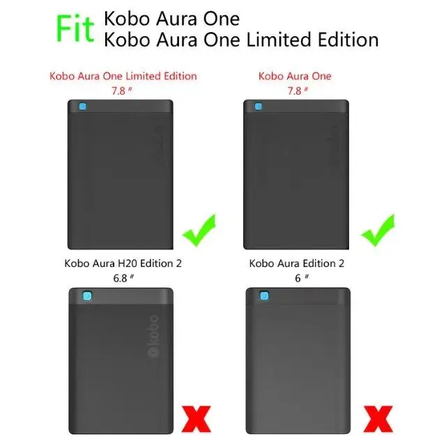 100pcs/lot gligle slim E-book cover case for Kobo Aura One Limited Edition protective shell | Компьютеры и офис
