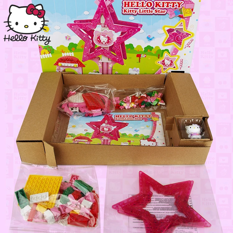 Hello kitty ролевые игры Набор Розовый собрать Прекрасный hellokitty собранные