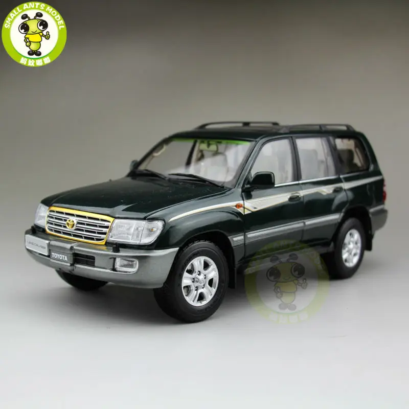 1/18 Land Cruiser LC100 литая под давлением модель автомобиля SUV Игрушки для мальчиков девочек Подарки Зеленый