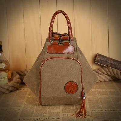 Female hand carry canvas bag packet Korean tidal new winter backpack shoulder handbag factory wholesale | Багаж и сумки