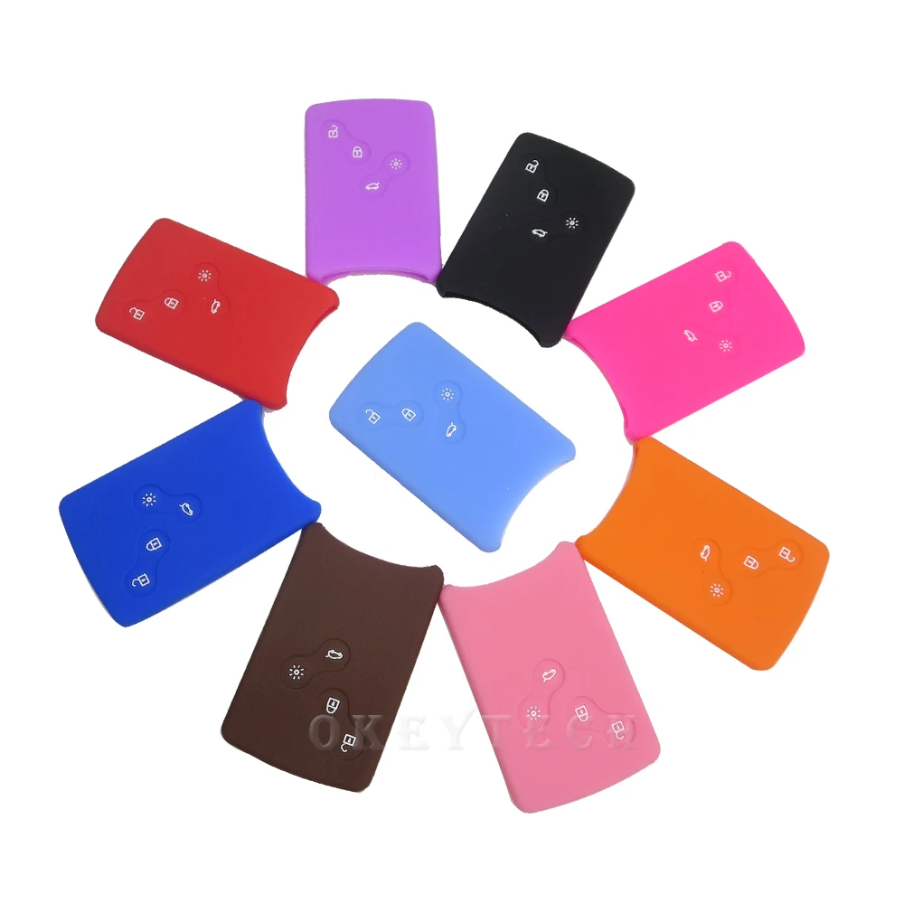 Хороший силиконовый резиновый чехол для автомобильного ключа Renault Clio Scenic Megane 2 3