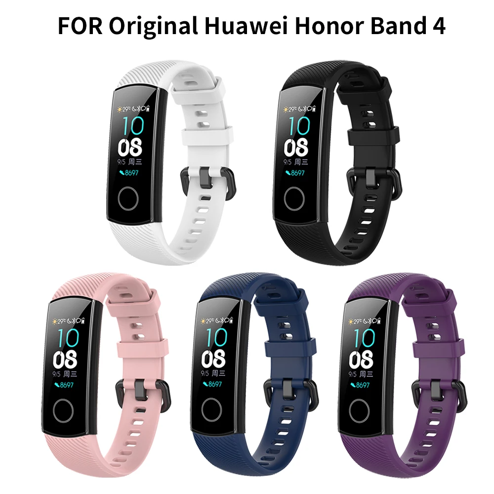 Ремешок спортивный для Huawei Honor Band 4 силиконовый смарт браслет аксессуары