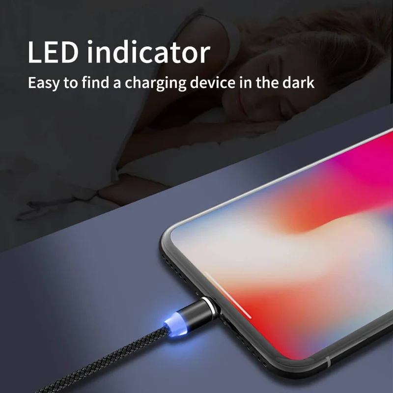 Магнитный кабель Micro usb Type C адаптер для быстрой зарядки телефона Microusb магнитное