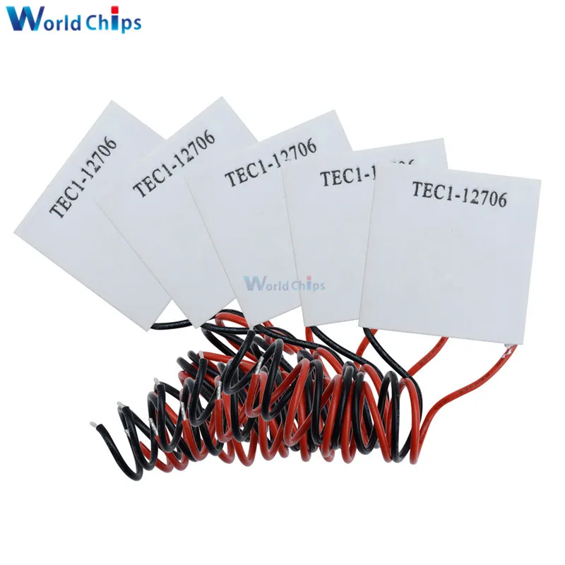 50pcs/lot TEC1-12706 12706 TEC Thermoelectric Cooler Peltier 12V New of Semiconductor Refrigeration Elemente | Электронные