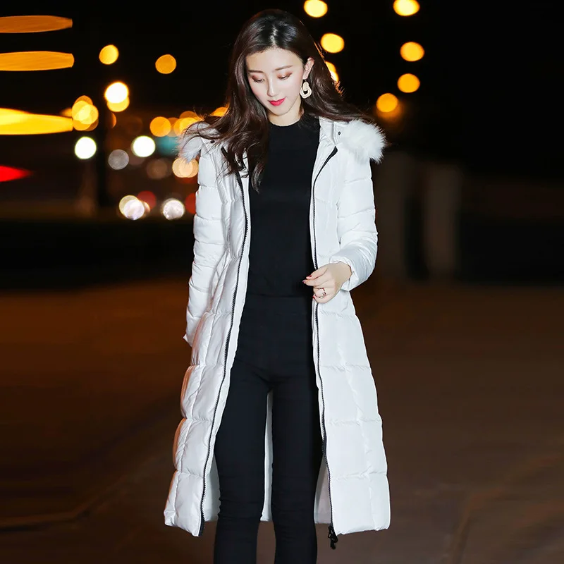 

Cotton Dress Female 2018 Autumn Winter New Collar Loose Big Knee