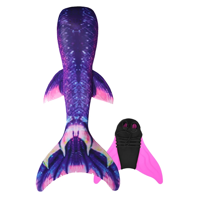 Женский хвост русалки с моноластом для плавания купальник взрослых из двух