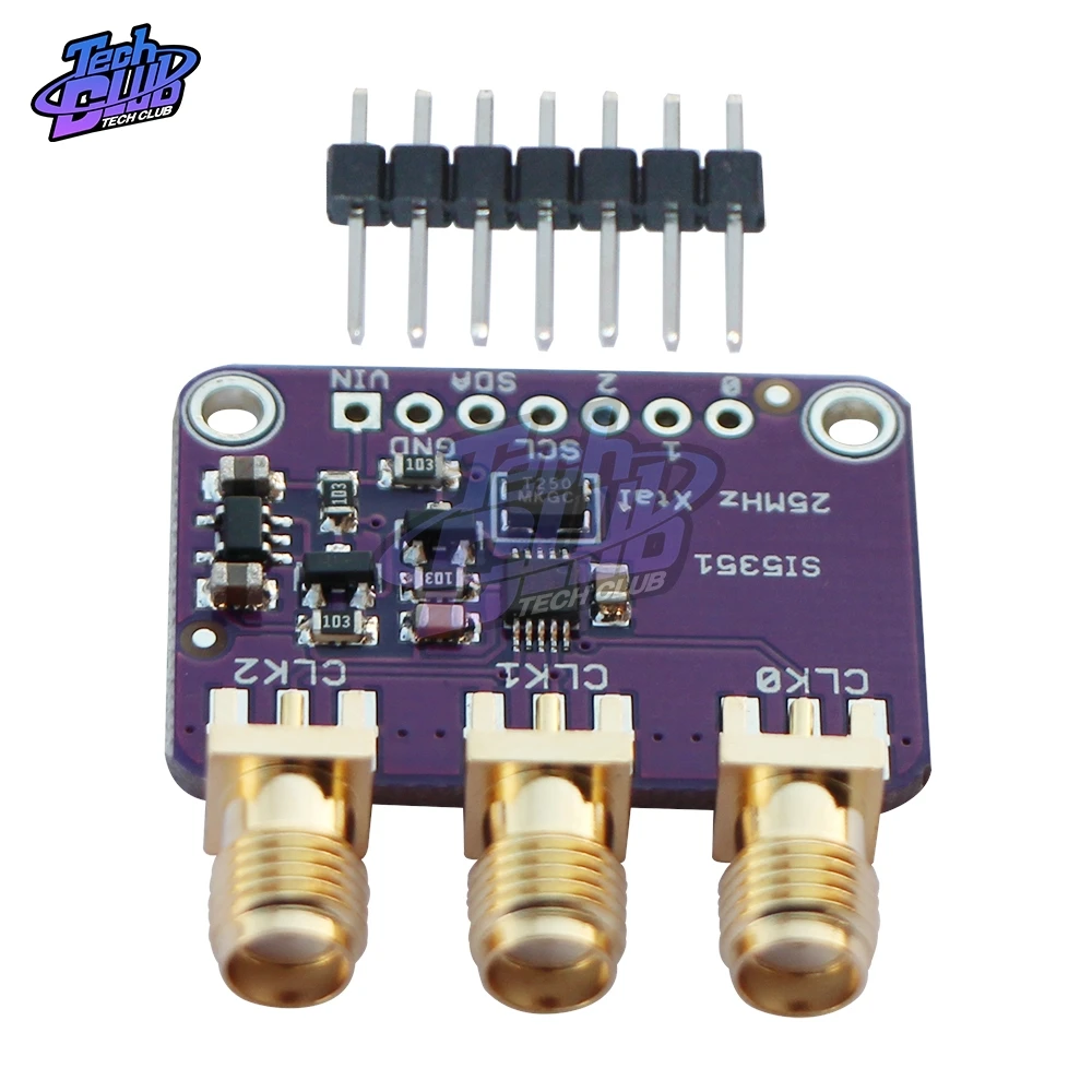 8KHz-160MHz CJMCU-5351 Si5351A Si5351 I2C Clock Generator Breakout Board Module Signal for Arduino DC 3V-5V | Инструменты