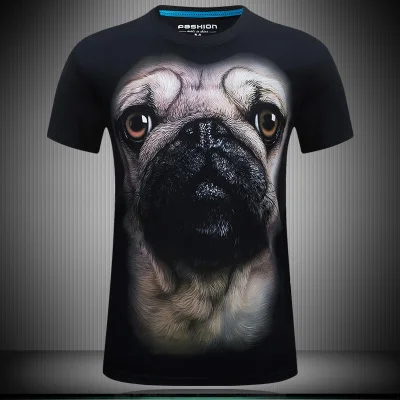 Мужская футболка с коротким рукавом 3d Трехмерная личность орангутанг обезьяна