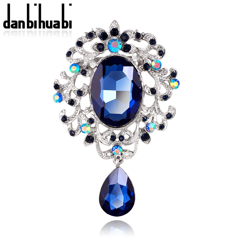 Danbihuabi 2018 Осенняя Женская Хрустальная брошь с букетом трендовая Бижутерия