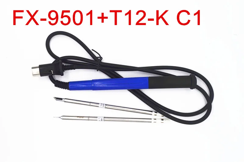 NOVFIX 2 шт. T12 наконечники с 9501 ручкой для Hakko FX951 950 паяльная станция электросварочные инструменты пайки