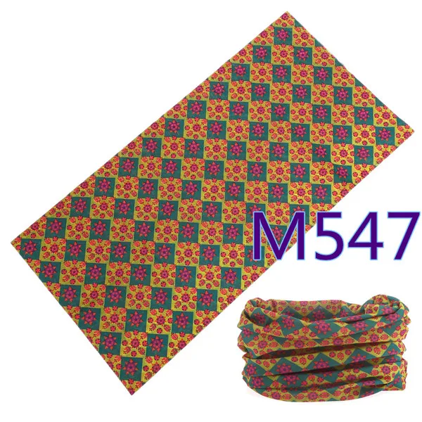 M547 M541-560, модный трубчатый хиджаб, камуфляжная бандана, шарф, бесшовная бандана для шеи, стандартный размер 48*25 см, Мужская бандана - Цвет: M547