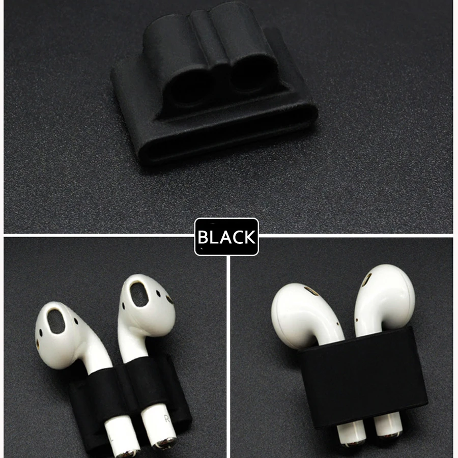Силиконовый держатель против потери для AirPods держатель портативный ремешок силиконовый чехол для Apple Airpods беспроводные наушники аксессуары