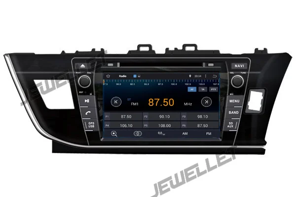 Восьмиядерный IPS экран Android 10 автомобильный DVD GPS радио навигация для Toyota Corolla 2014-2016