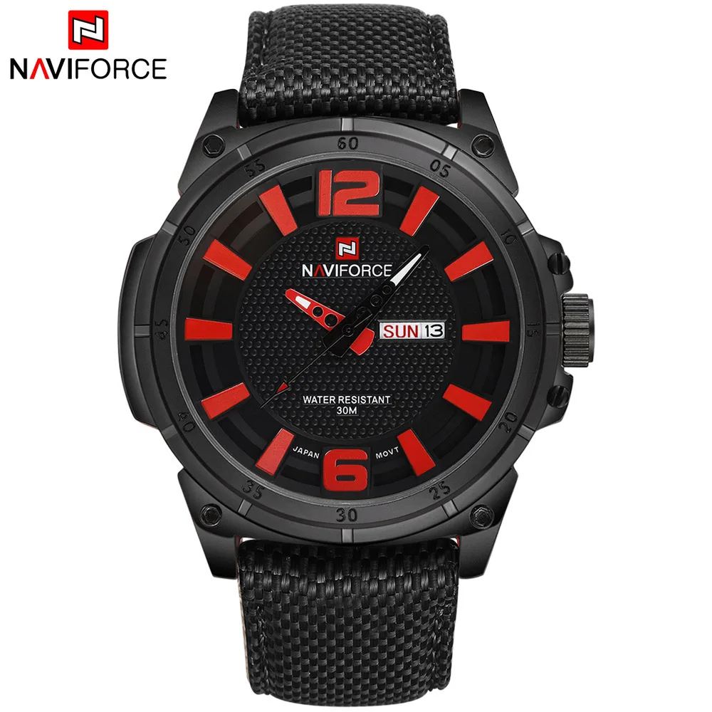 Новые модные роскошные брендовые NAVIFORCE мужские армейские военные часы кварцевые