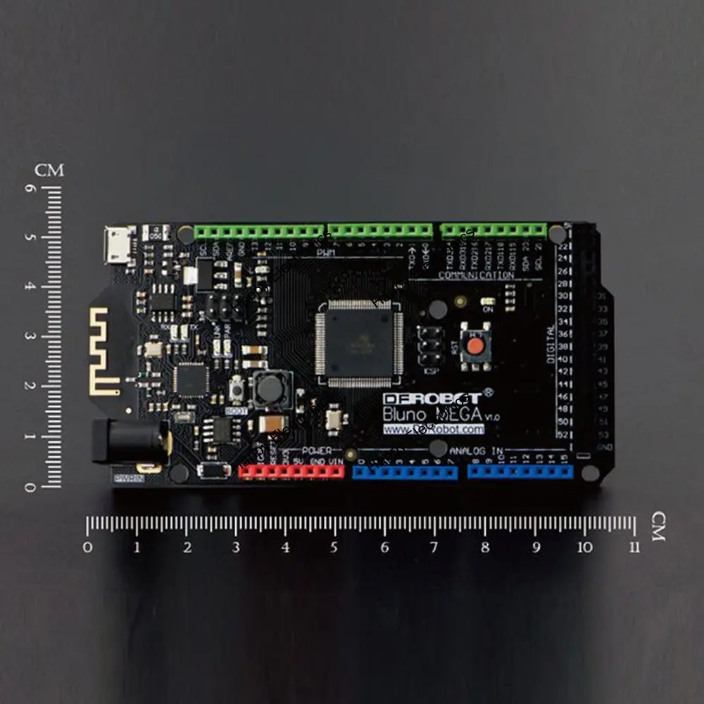 DFRobot 100% Подлинная bluo Mega 2560 A Bluetooth 4 0 плата микроконтроллера ATmega2560 16 МГц совместима