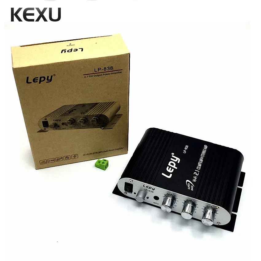 Lepy LP-838 мини аудио усилитель Hi-Fi 2 1 CD MP3 MP4 стерео Портативный Звук для сабвуфера