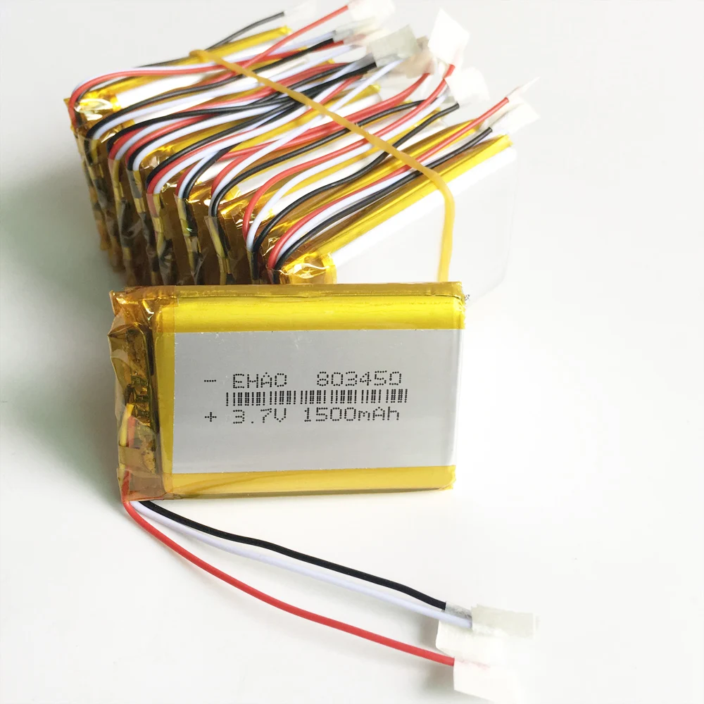 10 шт. литий полимерные аккумуляторные батареи 3 7 в 1500 мАч|li ion|rechargeable batterywire wire |