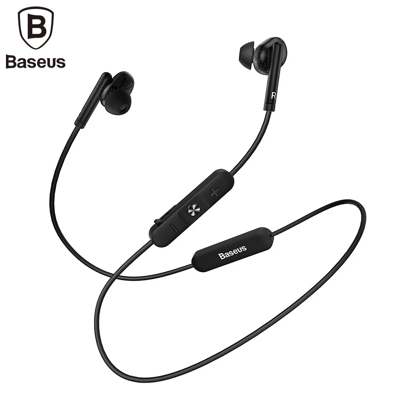 Baseus S30 Bluetooth наушники для iPhone X Xiaomi huawei беспроводные наушники 5,0 bluetooth беспроводная гарнитура для телефона музыка - Цвет: gray