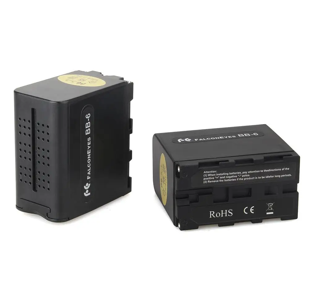 

BB-6 6pcs AA Battery Pack Power Box Case Work like NP-F970 for LED VIDEO LIGHT Panels or Monitor YN300 YN600 air PT-176 DV-160V