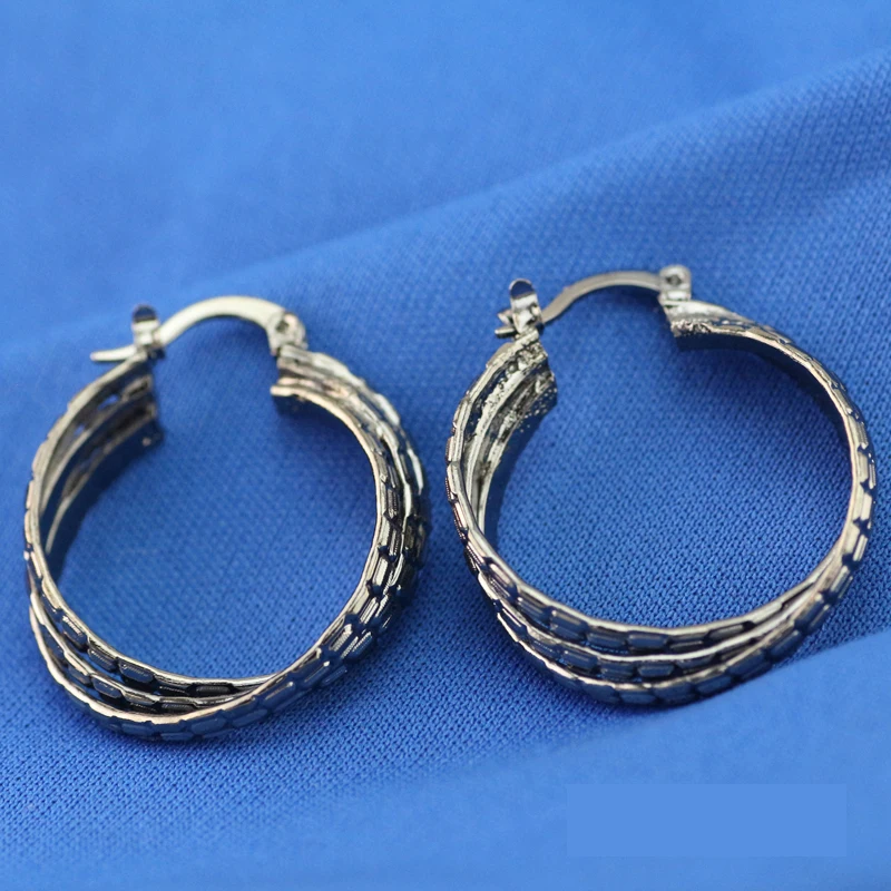 Новые серьги для влюбленных из черного золота Круглые геометрические серьги из стерлингового серебра 925 пробы цветные модные черные серьги для мужчин и женщин 05